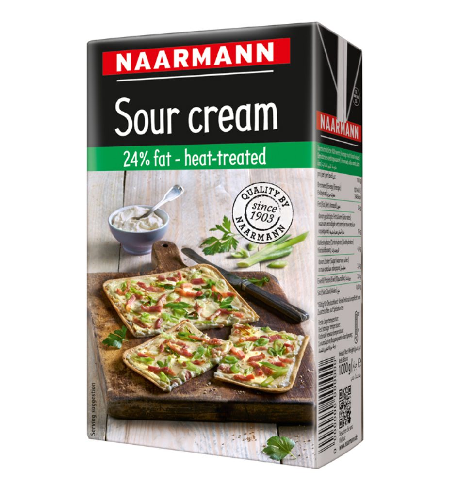 Naarmann Заквасена Сметана 24% 1 л